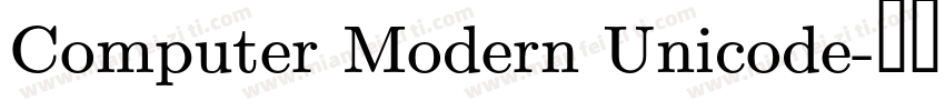 Computer Modern Unicode字体转换